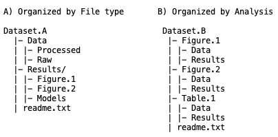 DataDryad Folder Structure